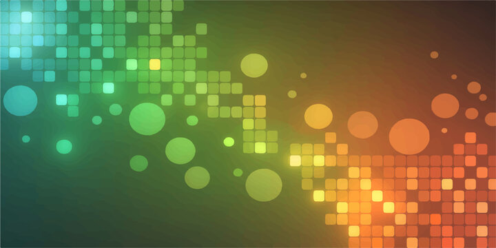 Abstract colorful geometric patterns with vivid color. A visually stunning illustration capturing the digital age and innovative tech world.