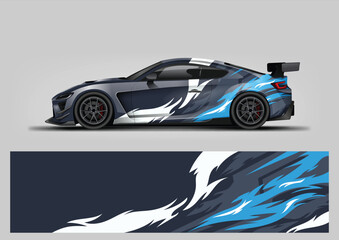 Obraz premium vehicle wrap graphic vector. abstract background for car vinyl wrap