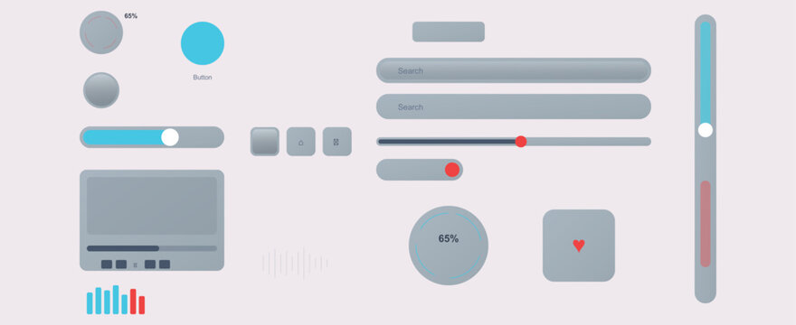 Various ui and controls for digital interfaces user experience