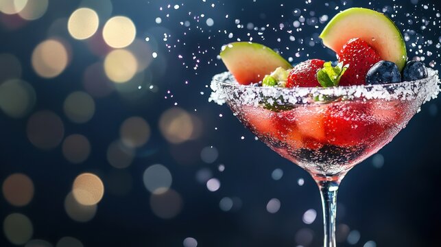 Refreshing Summer Fruit Cocktail: A Sparkling Delight