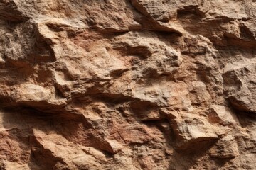Obraz premium Seamless Rugged Rock Surface Texture Natural Sedimentary Stone Tan Brown Geological Background