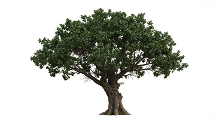 Obraz premium Majestic solitary baobab tree in misty savanna at dawn