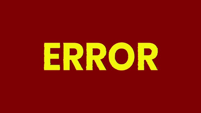 4K digital glitch error screen with RGB split and chromatic aberration effects on red background