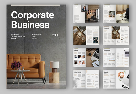 Corporate Business Brochure Layout