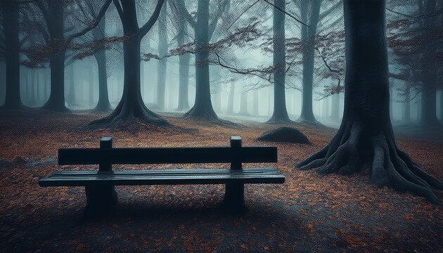 grief bench solitude loneliness cemetry woods bernau friedwald