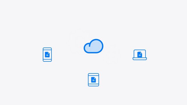 Sync Data Real time Across Devices Cloud Technology Innovation