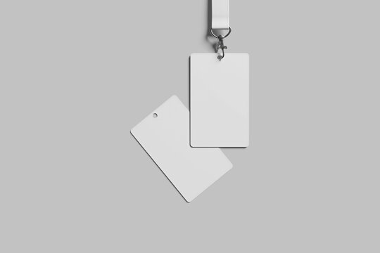 Blank ID Card Mockup - 3D