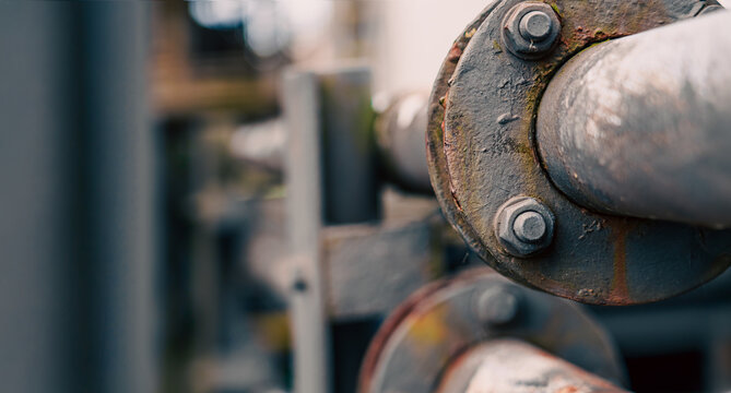 Industrial factory structure rusted metal pipes steel stairs architecture background wallpaper