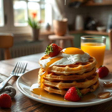 Escena de Desayuno Acogedor con Sabores Cl&aacute;sicos