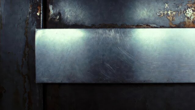 Textured grunge metal background with scratches and rust, industrial abstract backdrop