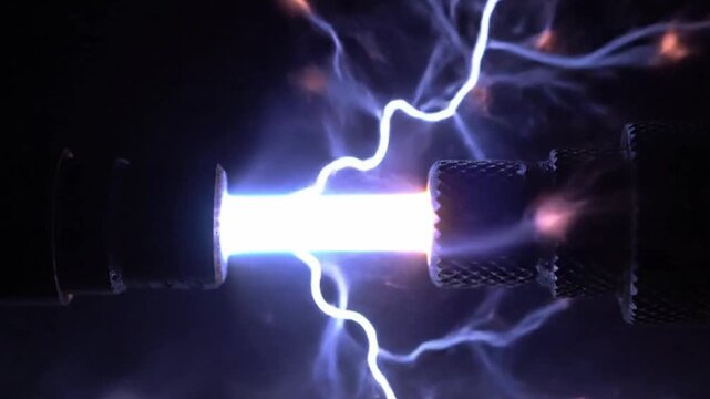 High Voltage Electricity Arc, Plasma tesla ac current wave
