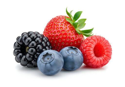 Fresh Berries Strawberry Blueberry Raspberry Blackberry Healthy Food