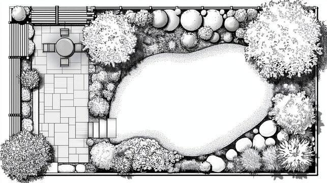 Landscape master plan blueprint with Landscape garden blueprint central fountain plan, landscape garden blueprint central fountain plan radial layout design, landscape garden blueprint 