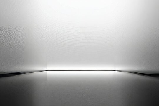 Minimalist abstract light reflection in monochrome space