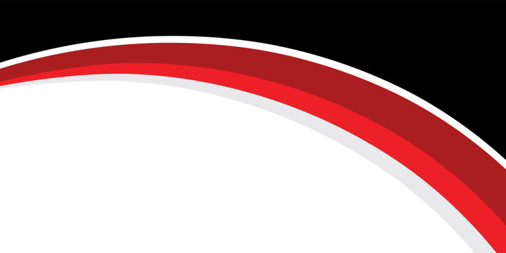 abstract red and blak business banner background with dynamic curves composition modern desain vector illustration