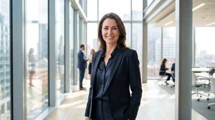 Fototapeta premium young business woman