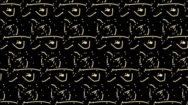 ​Elegant Gold Pattern on Black Background, Luxury Seamless Loop, Abstract Minimalist Motion Graphic, 4Kgrunge alphabet set