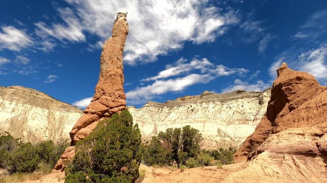 Utah 0404 Kodachrome Basin monolithic stone spires sandstone spires and columns called sand pipes or clastic dikes