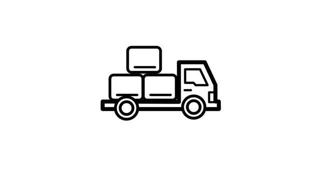 Truck animation icon