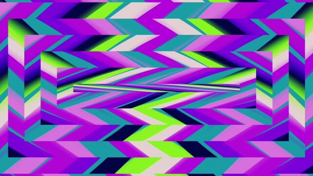 This pattern consists of rectangular frames that are layered and continuously taper towards the center, creating a repeating and hypnotic visual tunnel effect.