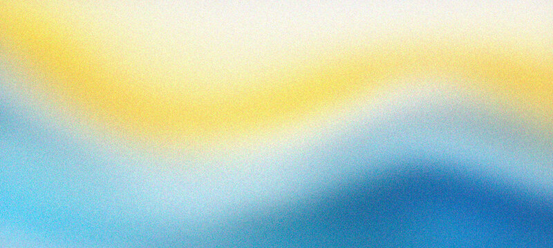 Abstract background of flowing yellow and blue colors with grainy texture, representing calmness and energy, perfect for digital art and design projects. Abstract summer Tropical background