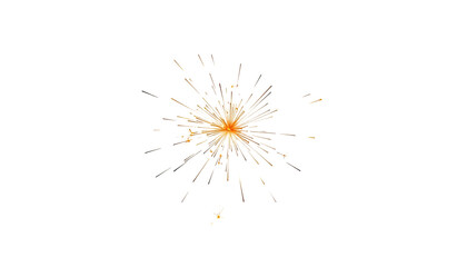 A vibrant firework explodes in the dark night sky on transparent background © Creative mind