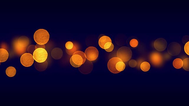 abstract gold city bokeh lights glowing flicker animation ,golden yellow holiday christmas new year social media motion background