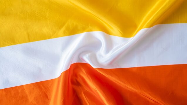 Maverique Pride Flag Texture, Elegant Rippled Silk Fabric Background