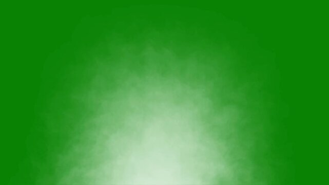 White smoke drifting ground animation on green screen with soft fog trails, loopable smoke atmospheric fx, cinematic overlay with realistic mist flow, and natural volumetric depth in 4K animation