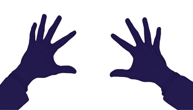 Hands reach forward in a gesture of openness to represent connection and human interaction concepts.