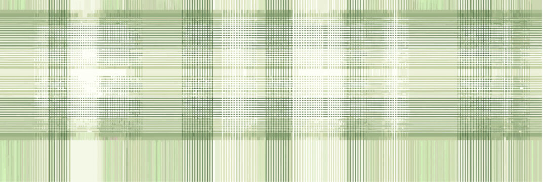 Checked pattern presenting intersecting green and blue lines over a light background. Checked pattern of green and blue lines creating texture