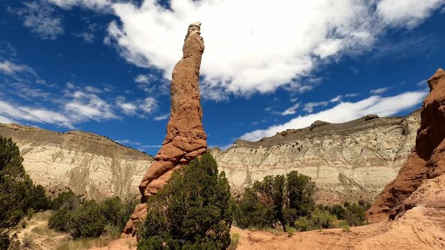 Utah 0414 Kodachrome Basin monolithic stone spires sandstone spires and columns called sand pipes or clastic dikes