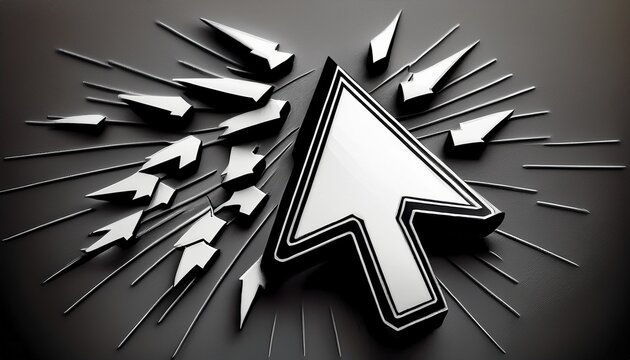 black and white computer mouse cursors arrow pointer