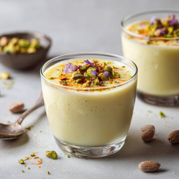 Creamy Milk Dessert Advertising Image
