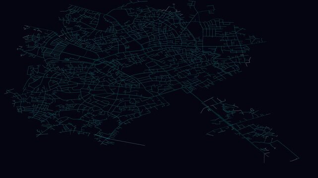 Palembang, Indonesia, City Infrastructure Expansion Animation, Urban Visualization Technology