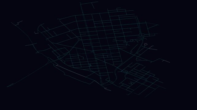 Novosibirsk, Russia, City Infrastructure Expansion Animation, Urban Visualization Technology