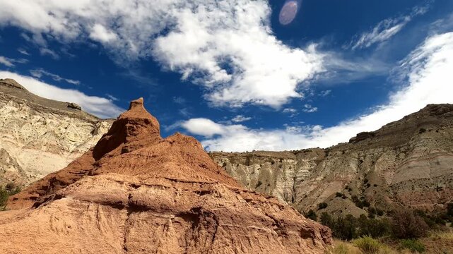 Utah 0416 Kodachrome Basin monolithic stone spires sandstone spires and columns called sand pipes or clastic dikes