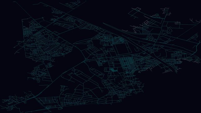 Hyderabad City, Pakistan, City Infrastructure Expansion Animation, Urban Visualization Technology