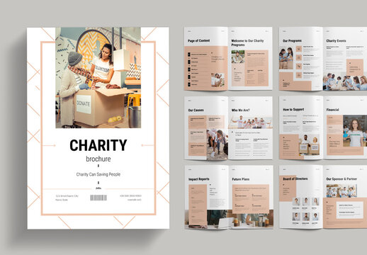 Charity Brochure Template Layout