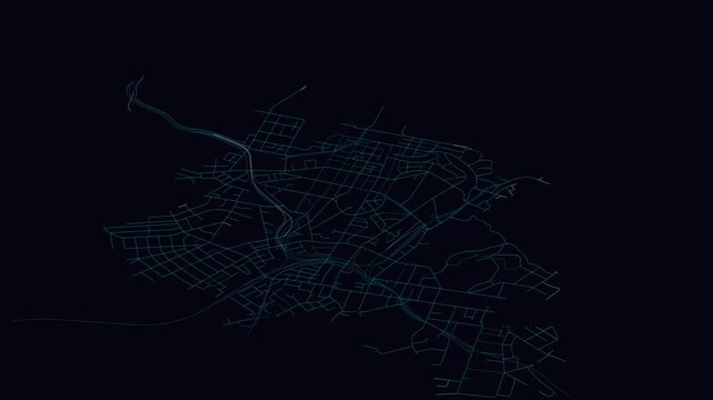 Auckland, New Zealand, City Infrastructure Expansion Animation, Urban Visualization Technology