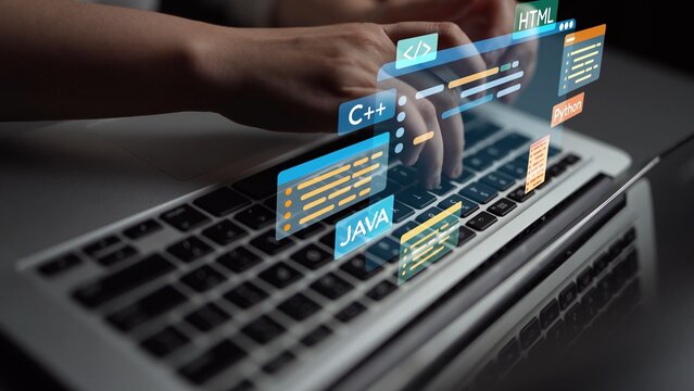 Software development with coding overlays, programming languages, developer tools, mobile app creation, and advanced programming for digital product development and software solutions. Muxer