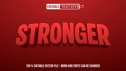 Obraz premium Editable 3d text style effect - Strong Heroies text effect Template
