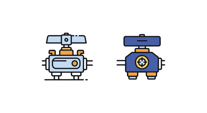 Refrigerant line piercing valv simple abstract shape vector