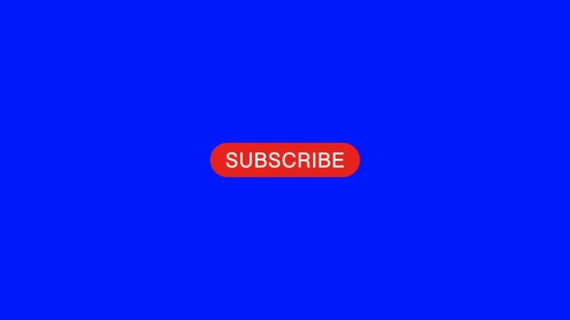  Red subscribe button on a blue background.