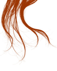 Naklejka premium Isolated hair illustration with transparent background suitable for various graphic design projects