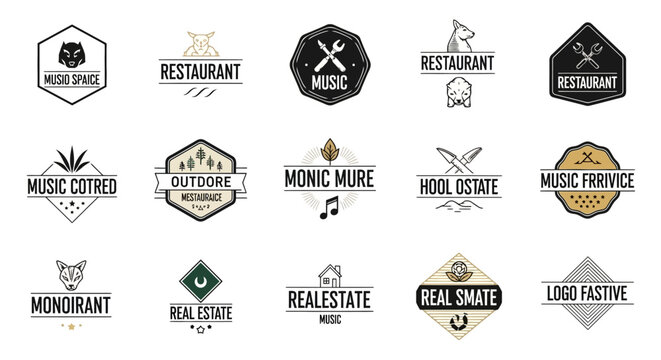 Collection of diverse logo designs for various businesses and industries.