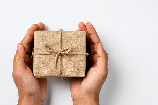 Gift presentation with natural twine