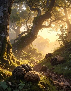 Forest sunlight