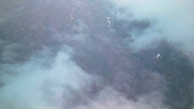 Dramatic Stormy Sky From High Altitude