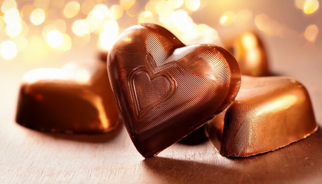 heart shaped chocolate candy
